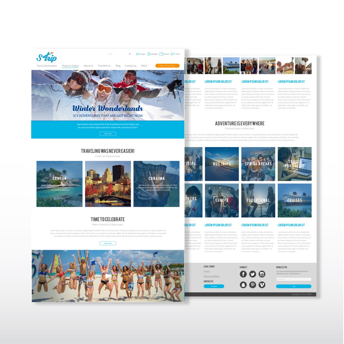 Strip. Travel agency&nbsp;website